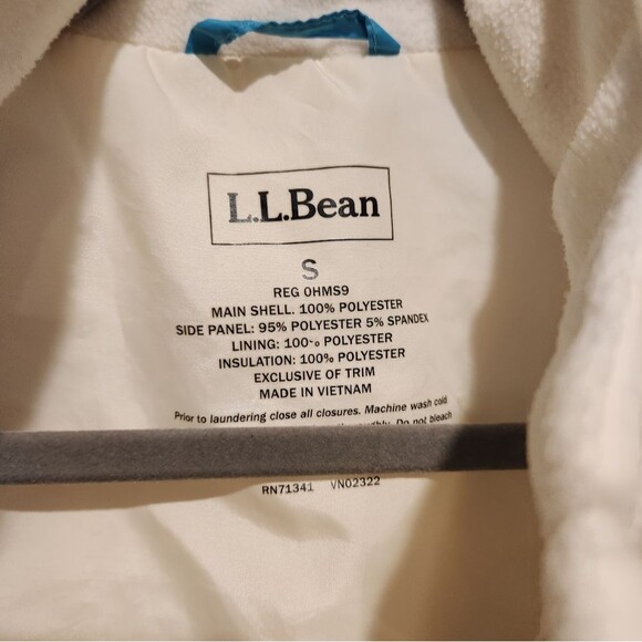 L.L. Bean Off White Puffer Vest - Picture 2 of 11